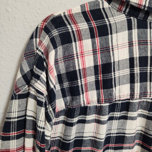 Beach Lunch Lounge beachlunchlounge Women's Plaid Flannel Button Down XL - Picture 4 of 6